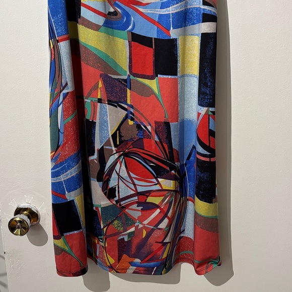 🎉4/30$🎉 Gitane Colorful Abstract Sleeveless Dress - Picture 4 of 5